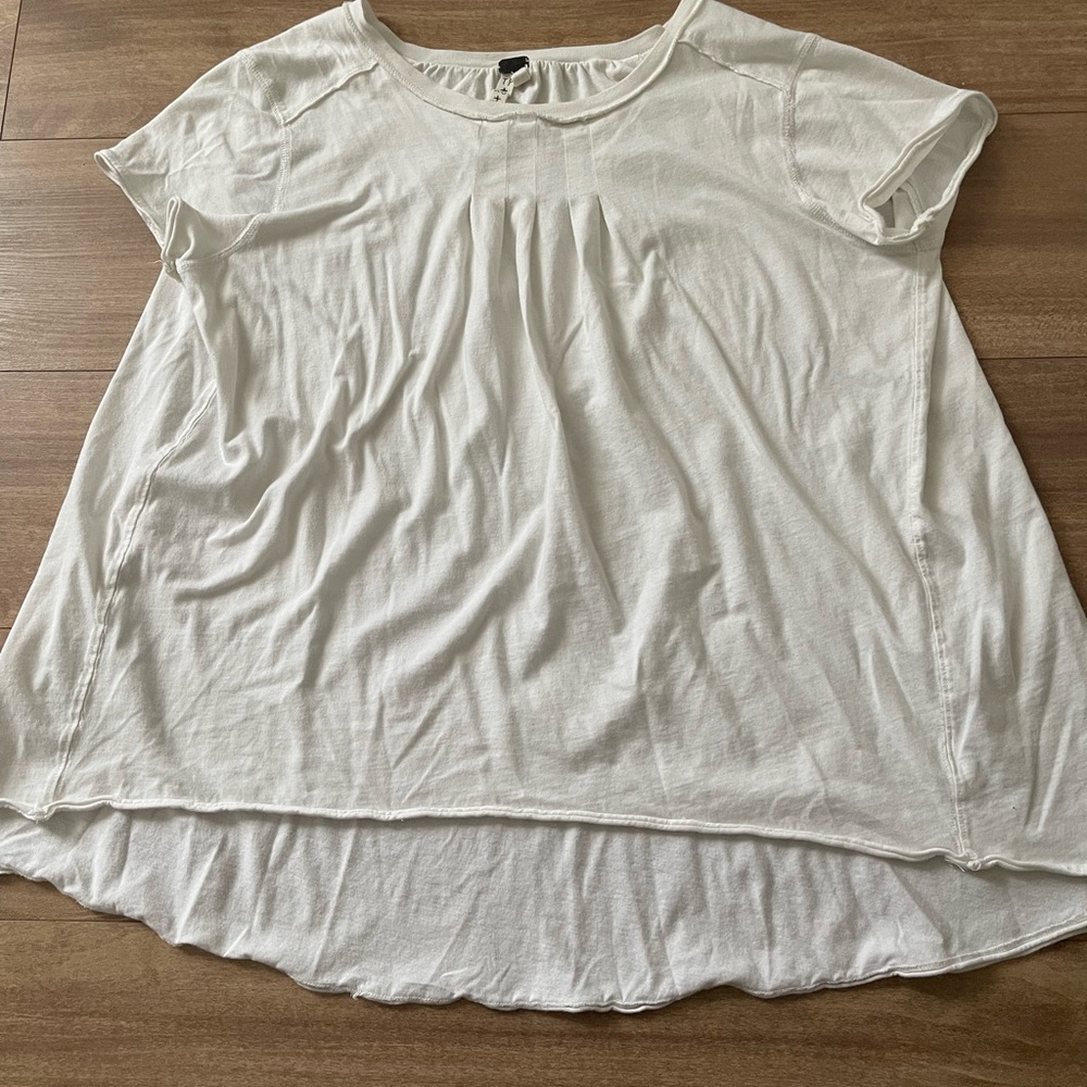 We The Free Womens Crew Neck Short Sleeve Oversized Flowy Tee Size XS